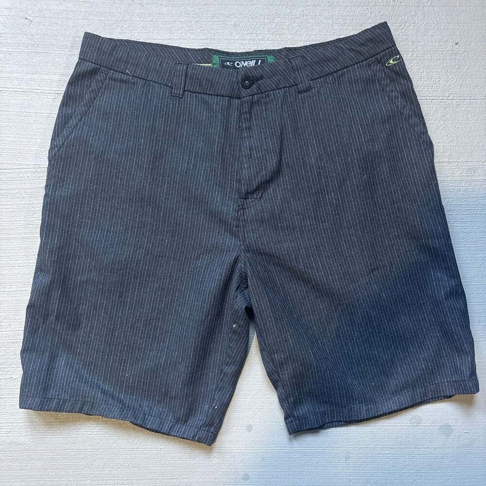 O'Neill Men's Black Pinstripe Casual Shorts